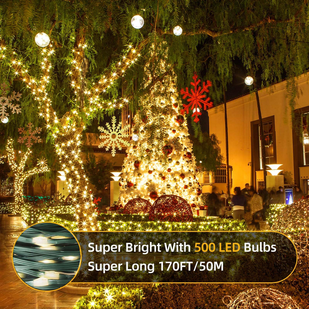 Tcamp 164FT 500 LED Christmas Lights