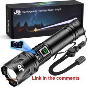 JAY-PARK High Lumen Flashlight - 10000 Lumens $13.99 ($27.99) CDV8U997