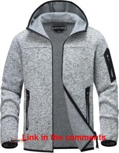 BANTREK Men's Fleece Lined Jacket Full Zip Lightweight Soft Warm Jacket with Zip Pockets Winter Outdoor Casual Coat $19.99 ($49.99) CSQVYUVO